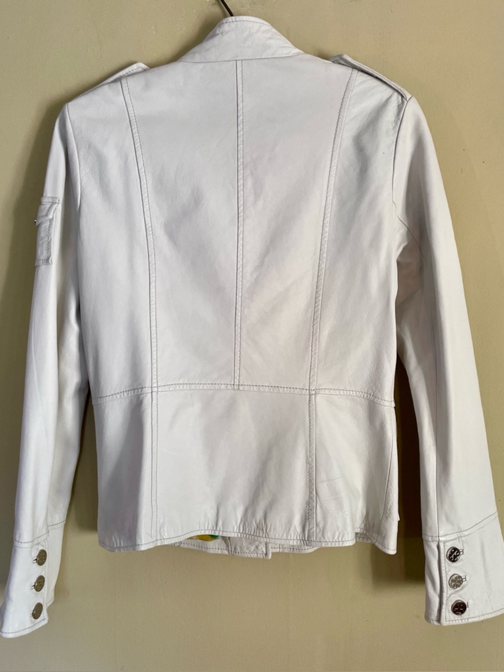 Tory Burch | Sgt Pepper Leather Jacket, Sz 10 fits like 6-8 ♥ Like new - Picture 3 of 9